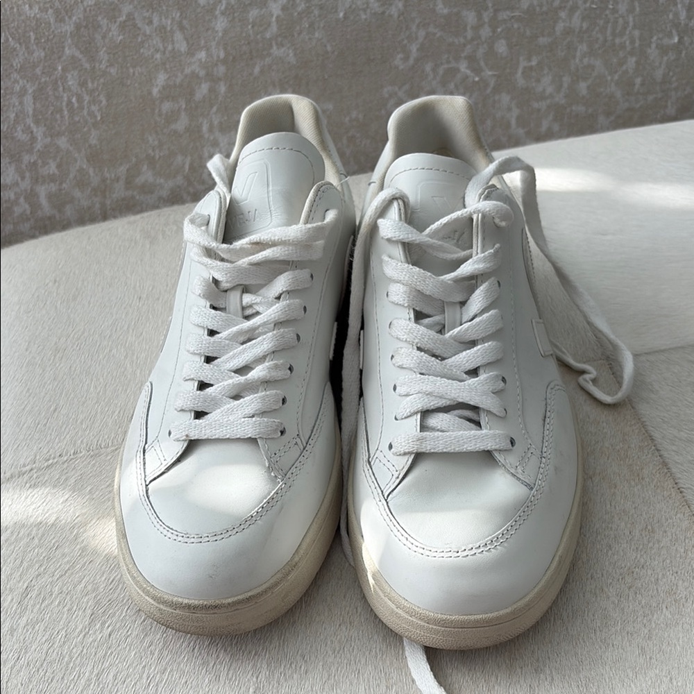 Classic White Leather Sneakers